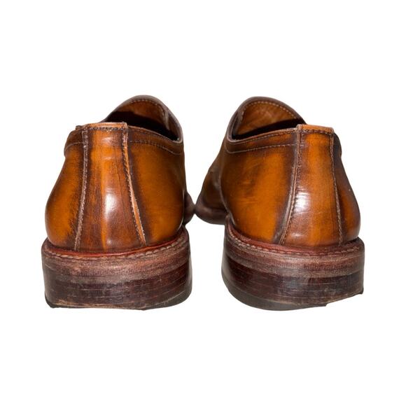 ANTONIO MAURIZI Tan Antique Leather Cap Toe Oxford Shoes  Size: EU 43 US 10 main image 8